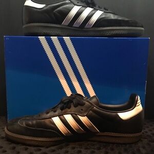 Adidas Men’s Samba Classic Leather Sneakers - Black/White